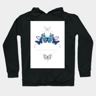 Design with Butterflies Morpho Hoodie